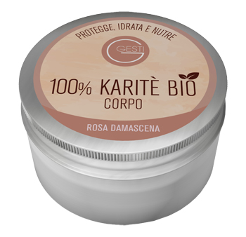 GESTI 100% KARITE' BIO 200 ML ROSA DAMASCENA CORPO - Farmastop