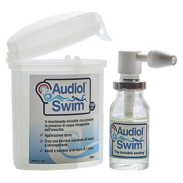 AUDIOLSWIM SOLUZIONE RIVESTIMENTO CANALE UDITIVO COME BARRIERA IDROREPELLENTE - Farmastop
