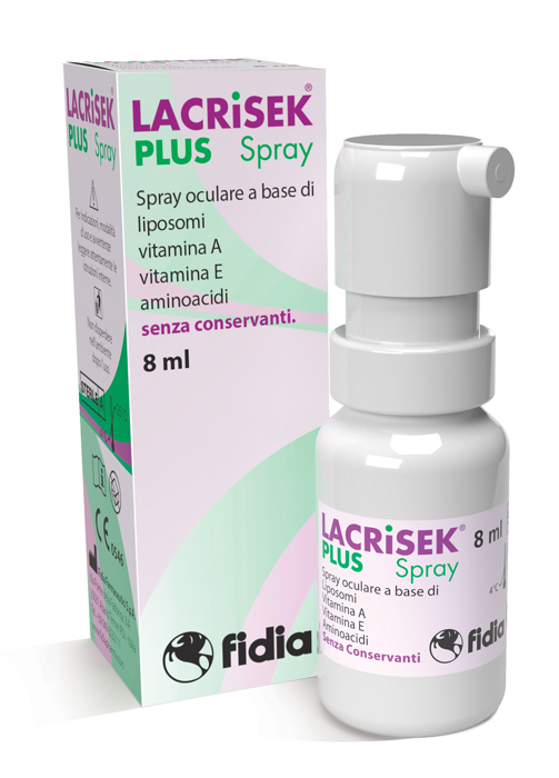 LACRISEK PLUS SPRAY SENZA CONSERVANTI SOLUZIONE OFTALMICA 8 ML - Farmastop