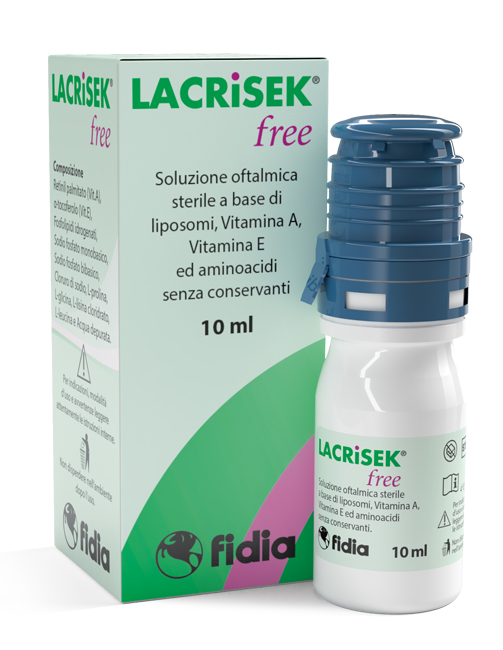 LACRISEK FREE SOLUZIONE OFTALMICA SENZA CONSERVANTI 10 ML - Farmastop