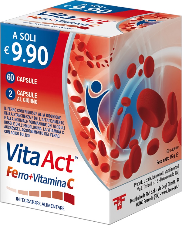 VITA ACT FERRO+VITAMINA C 60 CAPSULE - Farmastop
