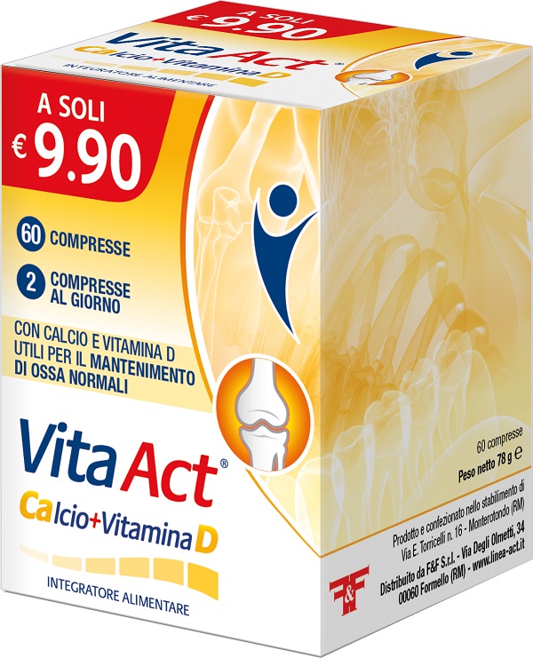 VITA ACT CALCIO + VITAMINA D 60 COMPRESSE - Farmastop