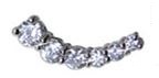 ORECCHINI STERILI BJT949 EAR-CUFF 6 CRYSTAL - Farmastop