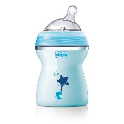 CHICCO BIBERON NATFEEL 2M+ BOY 250 ML - Farmastop