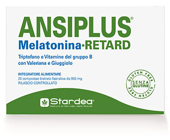 ANSIPLUS RETARD MELATONINA 20 COMPRESSE BISTRATO FAST SLOW 955 MG - Farmastop