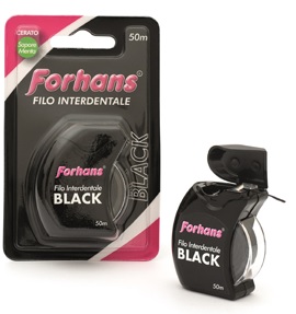 FORHANS FILO INTERDENTALE BLACK 50 METRI - Farmastop
