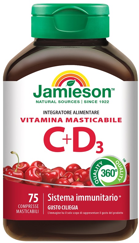 JAMIESON VITAMINA C 500 + D 75 COMPRESSE - Farmastop