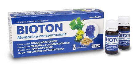 BIOTON ELEUTEROCOCCO MEMORIA CONCENTRAZIONE 14 FLACONCINI - Farmastop