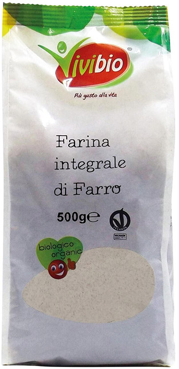 FARINA DI FARRO INTEGRALE VIVIBIO 500 G - Farmastop