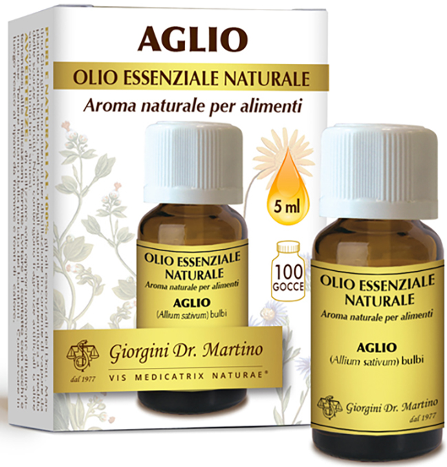 AGLIO OLIO ESSENZIALE NATURALE 5 ML - Farmastop