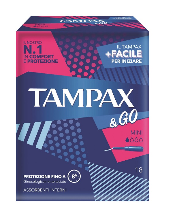 TAMPAX & GO MINI 18 PEZZI - Farmastop