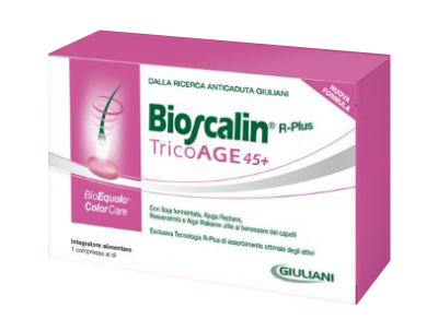 BIOSCALIN TRICOAGE 45+ COMPRESSE 60 COMPRESSE - Farmastop