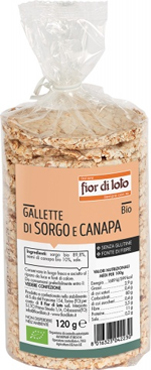 GALLETTE SORGO E CANAPA 120 G - Farmastop
