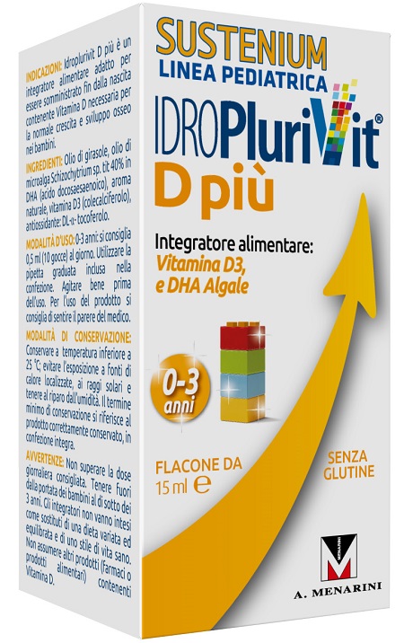 IDROPLURIVIT D+ SUSTENIUM 15 ML - Farmastop