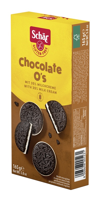 SCHAR CHOCOLATE O'S BISCOTTI 165 G - Farmastop