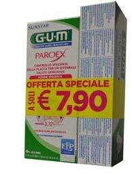 GUM PAROEX PROMO CHX COLLUTORIO 0,12 + DENTIFRICIO 0,06 - Farmastop