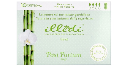 ILLEDI ASSORBENTI LADY EXTRA SENZA ALI POST PARTO PER TUTTI I TIPO DI PERDITE LARGE 10 PEZZI - Farmastop