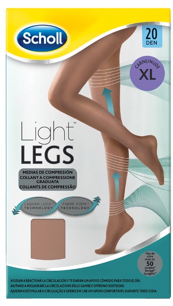 SCHOLL LIGHTLEGS 20 DENARI TAGLIA XL COLORE NUDE 1 PAIO - Farmastop