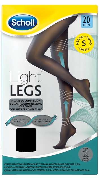 SCHOLL LIGHTLEGS 20 DENARI TAGLIA S COLORE NERO 1 PAIO - Farmastop