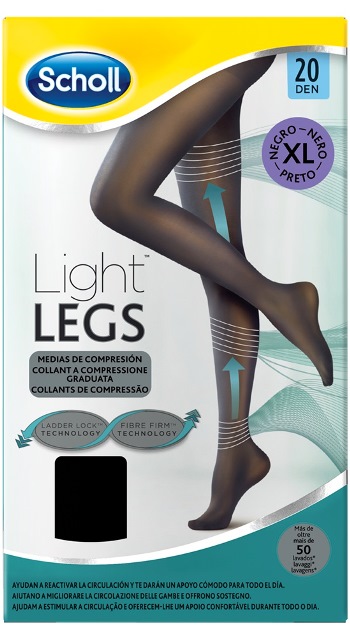 SCHOLL LIGHTLEGS 20 DENARI TAGLIA XL COLORE NERO 1 PAIO - Farmastop