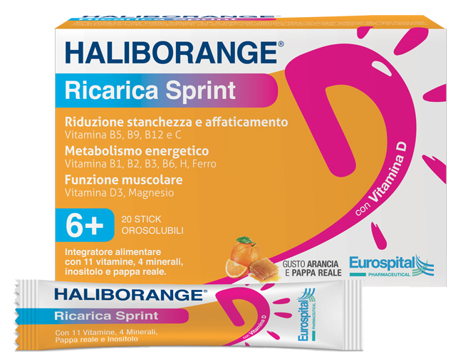 HALIBORANGE RICARICA SPRINT 20 STICK PACK 2 G - Farmastop
