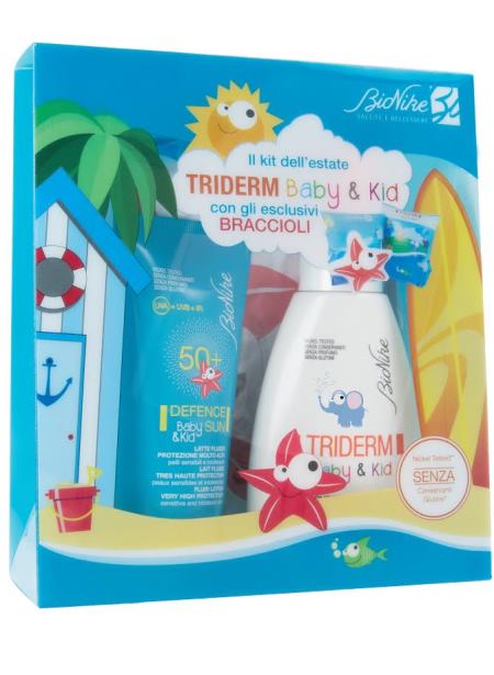 DEFENCE SUN 50+ LATTE 50 ML + TRIDERM B&K ACQUA MICELLARE 100 ML + COPPIA DI BRACCIOLI - Farmastop