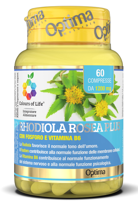 COLOURS OF LIFE RHODIOLA ROSEA PLUS 60 COMPRESSE 1200 MG - Farmastop