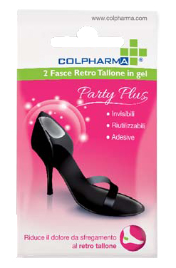 COLPHARMA PARTY PLUS FASCIA RETRO TALLONE IN GEL 2 PEZZI - Farmastop