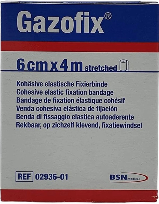 BENDA ELASTICA AUTOADESIVA GAZOFIX 6X400 CM - Farmastop
