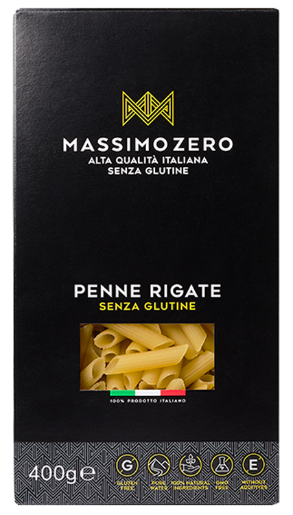 MASSIMO ZERO PENNE RIGATE 400 G - Farmastop