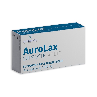 SUPPOSTE AUROLAX GLICEROLO 2500 MG 18 SUPPOSTE - Farmastop