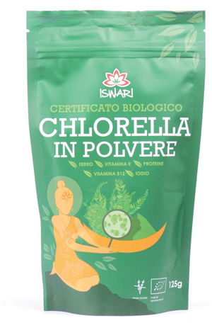 CHLORELLA POLVERE BIO 125 G ISWARI - Farmastop