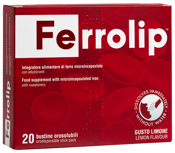 FERROLIP 20 BUSTINE OROSOLUBILI GUSTO LIMONE - Farmastop