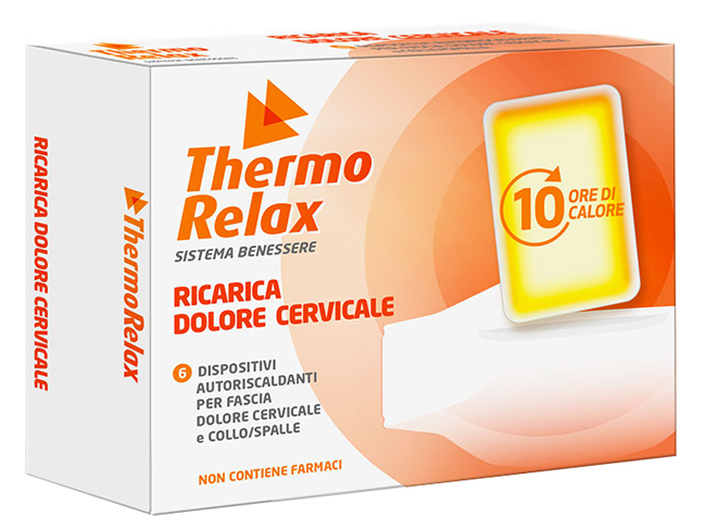 THERMORELAX RICARICA PER FASCIA DOLORE CERVICALE 6 DISPOSITIVI AUTORISCALDANTI - Farmastop