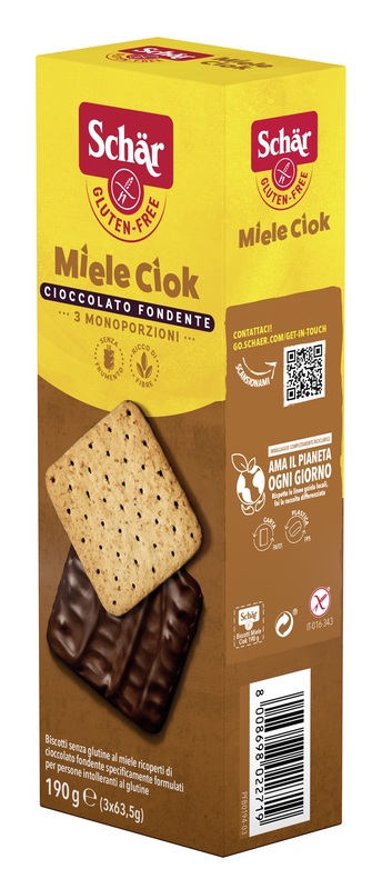 SCHAR BISCOTTI MIELE CIOK 190 G - Farmastop