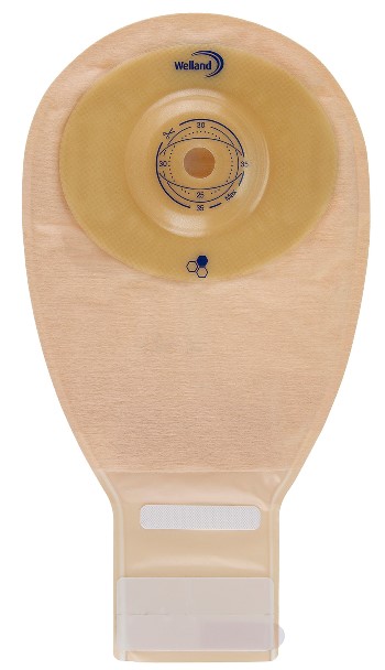 SACCA PER ILEOSTOMIA OPACA RITAGLIABILE WELLAND AURUM PROFILE ILEO MIDI DIAMETRO 13-48 MM INIZIO CONVESSITA' 48 MM 10 PEZZI - Farmastop