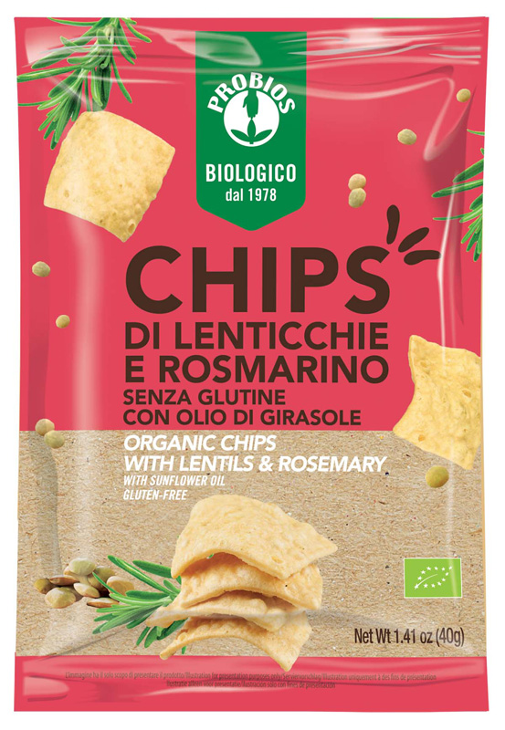 PROBIOS CHIPS DI LENTICCHIE ROSMARINO - Farmastop