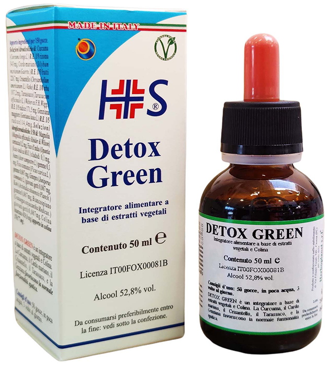 DETOX GREEN GOCCE 50 ML - Farmastop
