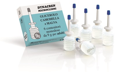 DYNACREN MICROCLISMI CAMOMILLA E MALVA 6 PEZZI DA 9 G PER ADULTI - Farmastop
