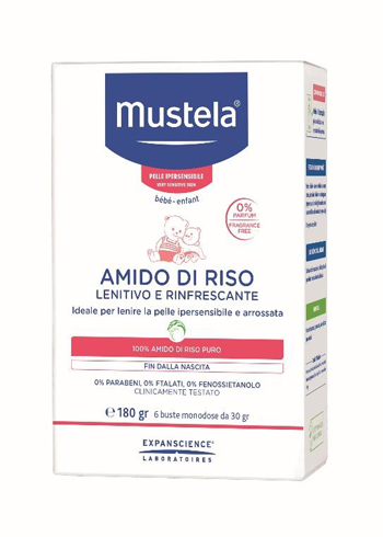 MUSTELA AMIDO DI RISO 180 G - Farmastop