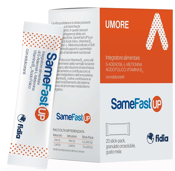 SAMEFAST UP 20 STICK PACK GRANULATO OROSOLUBILE GUSTO ANANAS - Farmastop