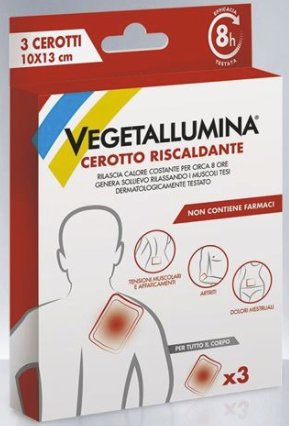 VEGETALLUMINA CEROTTO RISCALDANTE 3 PEZZI - Farmastop