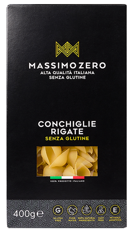 MASSIMO ZERO CONCHIGLIE RIGATE 400 G - Farmastop