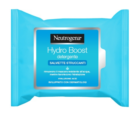 NEUTROGENA HYDRO BOOST SALVIETTE STRUCCANTI 25 PEZZI - Farmastop