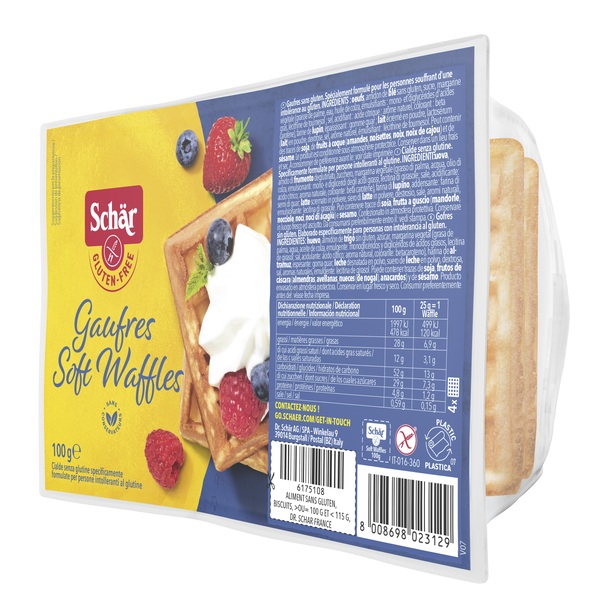 SCHAR GAUFRE SOFT WAFFLES 100 G - Farmastop
