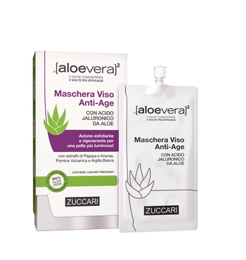 ALOEVERA2 MASCHERA VISO ANTIAGE 4 SACCHETTI 20 ML - Farmastop
