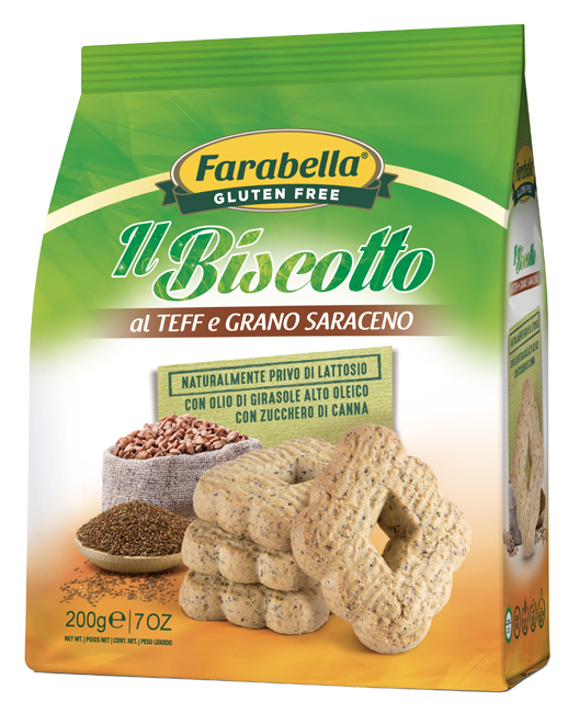 FARABELLA IL BISCOTTO AL TEFF E GRANO SARACENO 200 G - Farmastop