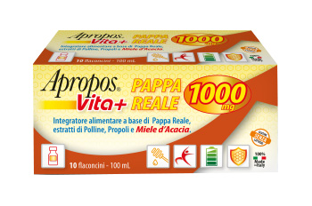 APROPOS VITA+ PAPPA REALE 1000MG 10 FLACONCINI DA 10 ML - Farmastop