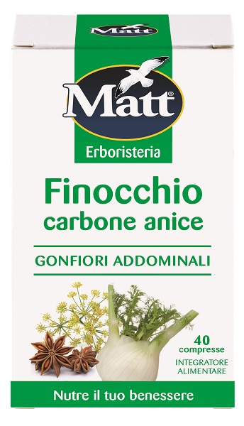 MATT ERBORISTERIA FINOCCHIO CARBONE ANICE 40 COMPRESSE - Farmastop