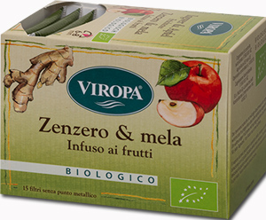 VIROPA ZENZERO & MELA INFUSO BIOLOGICO 15 BUSTINE 2,5 G - Farmastop